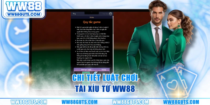 Chi tiết luật chơi tài xỉu từ WW88