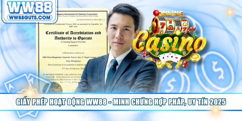 Giấy Phép Hoạt Động WW88 - Minh Chứng Hợp Pháp, Uy Tín 2025 5 Giấy phép hoạt động